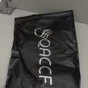 QACCF Short Black Flip Out Bob Women Halloween Costume Linda Wig + Red Glasses (No Bang)