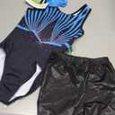 JOYSTREAM Gymnastics Leotards for Girls with Shorts Sparkly Ballet Dance Activewear, Size L 8/9YRS