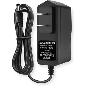 9V DC Power Adapter 1A Power Supply, DC 9V Power Cord, 9Volt 1000mA DC Adapter, Cord Plug 5.5mm x 2.5mm [The Polarity of Output tip: Tip Positive (+)]