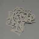 Chuangdi 26 Pcs Pearl Rhinestone Letter Patches Iron on a to Z White Rhinestone Pearl Bling Patch Glitter Sew on Alphabet Applique Bling English Letter for Clothes Fabric DIY(3 Inch,White)