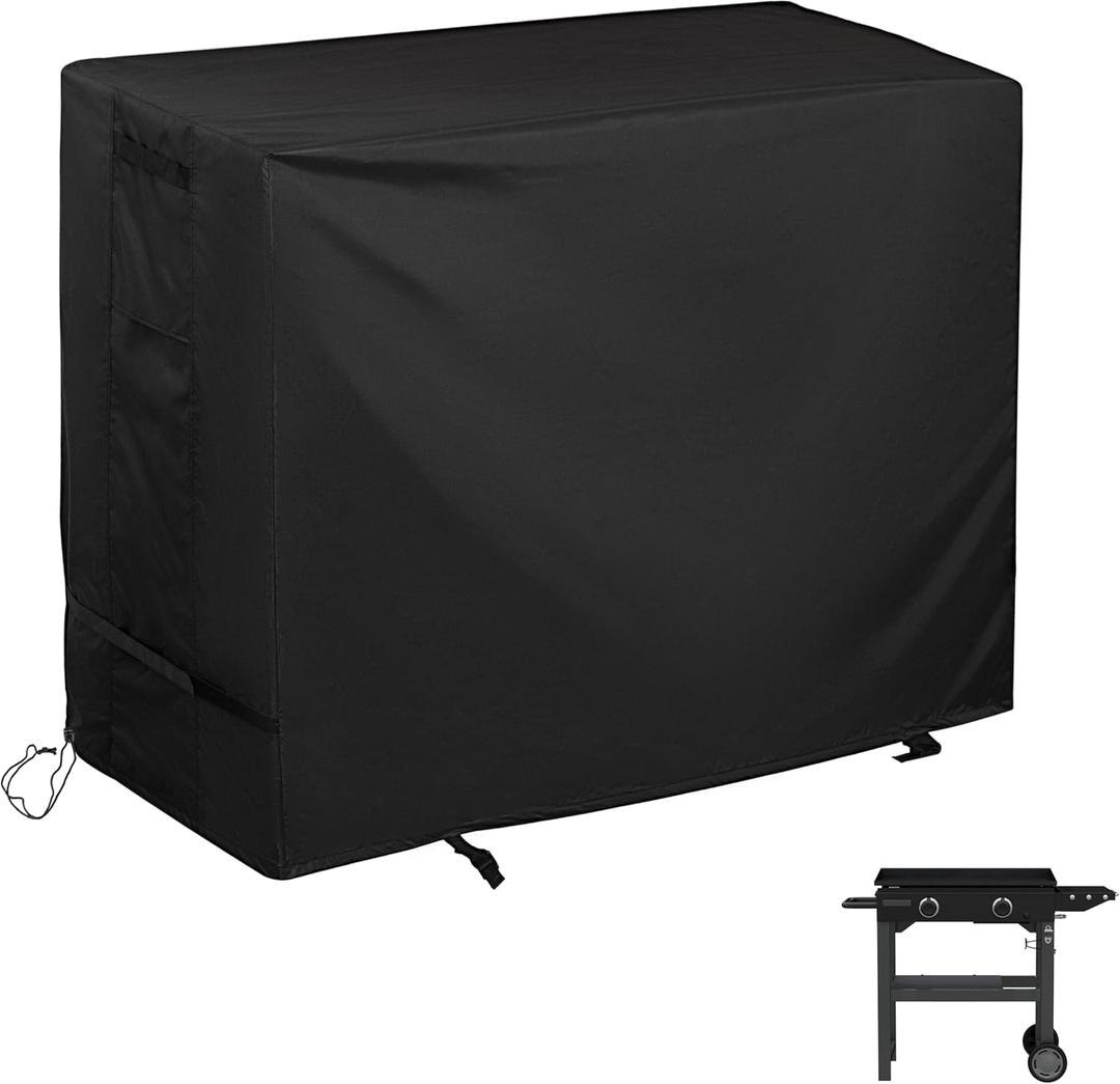 Griddle Cover for Charbroil 28" Performance Series 2-Burner Grill, Flat Top Grill Cover for Charbroil 28in Propane Gas Griddle 463459924 All Weather Protective Cover