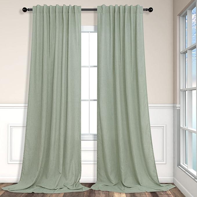 Curtains 54 W x 94 L Green 2 Panels