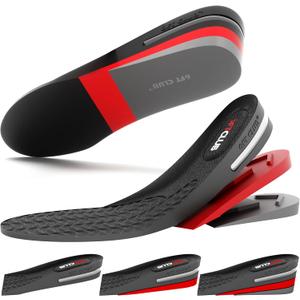 6FT Original Advanced Height Increase Insoles 2.36 Inches (6CM) 3 Layer Air Cushion Comfort Support Discreet Elevation Enhancer Boost Shoe Lifts Taller All Day
