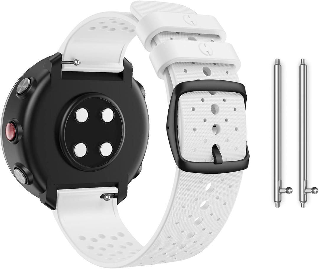 Watch Bands Compatible with Polar Vantage M / M2 / Vantage Grit X/X Pro, 22mm Soft Silicone Replacement Strap