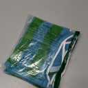 Blue & Green Hand Towel Set of 2 Double-Color Stripes Decorative Hand Towel for Bathroom Ultra Soft 100% Cotton Absorbent Lightweight for Home Kitchen 13" x 29"