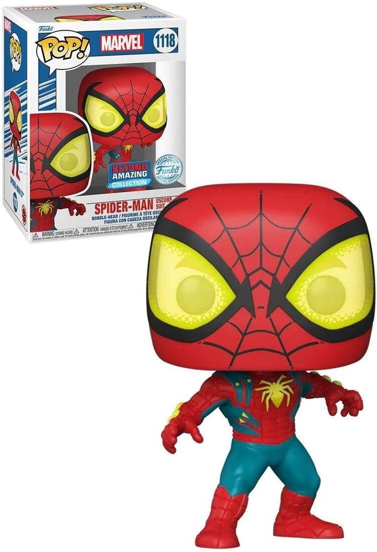 Funko POP! Marvel: Spider-Man Oscorp Suit (Exclusive) #1118, Multicolor