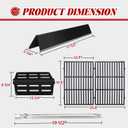 Genesis Grill Parts Flavorizer Bars for Weber Genesis 300 Series, Genesis E310 E320 E330 S310 S320 S330 Grill with Front-Mounted Control,7622 Heat Deflectors,62752 Gril Burners and 7524 Grill Grate