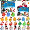 Christmas Advent Calendar 2025, Rubber Ducks 24 Days Surprises Gift for Kids Toddlers Boys Girls, Xmas Ducks Bath Toys Christmas Holiday Countdown Gift