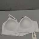 Vertvie Womens Seamless Jelly Bras No Underwire Comfort Push Up Bras Buttery Soft Wireless Bralette Full Coverage Sports Bra (Large, White)