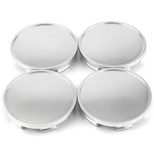 RTRHINOTUNING 4PCS 65mm Wheel Center Caps Compatible with 2001-2004 Mustang 2002-2004 Focus 2010-2014 F150 Rim, OD: 2.56"/ 65 mm ID: 2.32"/ 59 mm Rim Center Caps Silver