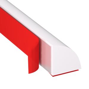 Flexible Quarter Round Molding Double Sided Self Adhesive Peel and Stick Bendable Molding Trim for Floor, Bathrooms, Cabinet Edge, Countertops, Kitchens (39inch)