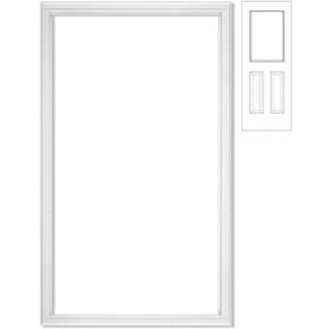 Pushglossy 20'' x 36'' Entry Door Frame Insert Only Replacement Kit (Glass Not Included) 1 Lite Exterior Front Door Window Frame Grille Inserts Replacement Kit for Home Improvement