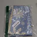 Blue Christmas Snowflake Winter Pillow Covers 12x20 Set of 2, Christmas Snowflake Decor, Xmas Winter Holiday Lumbar Pillow Covers for Home Living Room Bedroom Sofa Couch