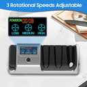 5-in-1 Electric Knife Sharpener for Kitchen Knives, with 100% Diamond Abrasives, 3 Adjustable Speeds, Quickly Sharpening for Straight/Serrated/Kitchen Knives, Scissors