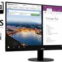 acer 21.5 Inch Full HD (1920 x 1080) IPS Ultra-Thin Zero Frame Computer Monitor (HDMI & VGA Port), SB220Q bi
