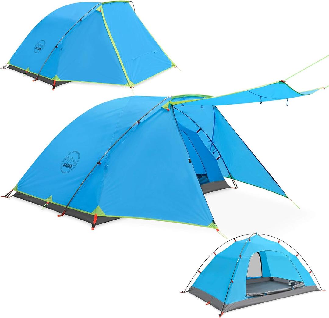 KAZOO 24 Person Camping Tent Outdoor Waterproof Family Large Tents 2/4 People Easy Setup Tent with Porch Double Layer | Outdoor, Waterproof, Family, Large, Tents, Easy Setup