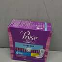 Poise Ultra Thin Incontinence Pads & Postpartum Pads for Bladder Leaks, 4 Drop Moderate Absorbency, Long Length, 48 Count, Packaging May Vary
