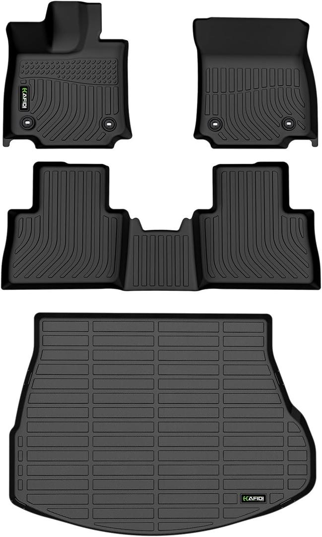 All Weather Floor Mats & Cargo Liner Set for 2022-2025 Lexus NX Custom Fit Floor Liners Accessories - Black