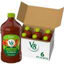 V8 Low Sodium Original 100% Vegetable Juice, 64 fl oz Bottle (6 Pack) (EXP 03/16/27)