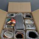 SuproBarware Tiki Mugs Set of 12, Ceramic Tiki Mugs for Hawaiian Party,Creative Tiki Mug Set for Cocktails Glasses, Tiki Drinking Bar Decorations Premium Tropical Cups Drinks for Exotic Party 12PCS