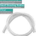 Clear Wire Reinforced Suction Hose 2"id 5ft PVC Vacuum Tubing