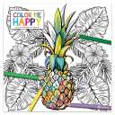 2019 Coloring Calendar: Color me Happy, 12x12 Inch Monthly Calendar, Adult Coloring Book Theme, With 4-Month 2020 Bonus Spread
