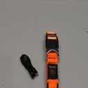 Illumifun Light Up Collar for Dogs, USB Rechargeable LED Dog Collar, Adjustable Safety Collar Light for Walking at Night (Orange, Large)