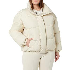 Amazon Essentials Women's Relaxed-Fit Mock-Neck Short Puffer Jacket (Previously Daily Ritual) (Sand) 4X Amazon Essentials Women's Relaxed-Fit Mock-Neck Short Puffer Jacket (Previously Daily Ritual) (Sand) 4X