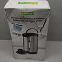 NutriChef 5.2 Qt Electric Water Kettle, Portable, Quick Heating, 5 Liter Digital Kettle with 5 Temperature Settings, Safety Lock, Stainless Steel, 3 Dispensing Options, 8.46" x 11.2" x 16.5"