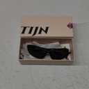 TIJN Sports Sunglasses for Men Women UV400 Wraparound Cycling Running Golf Motorcycle Glasses, Large Outdoor Shades, Vanta