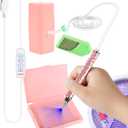 Electric Diamond Painting Pen, Diamond Art Pen, Wax-Free Vacuum Diamond Painting Pen, 3 Adjustable Suction Levels Diamond Art Pens Tools (Pink)