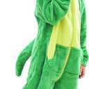 LOLANTA Boys' Girls' Bodysuits Costume Fleece Dinosaur Jumpsuit One-Piece Kids Holiday Halloween Birthday Gift