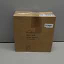 Small Round Wooden Side Table with Stacked Ball Pedestal Base, 12.4 X17.32 Accent Nightstand for Living Room, Bedroom, Corners (Natural)