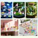 100PCs Mini Resin Animals, Mini Ducks Unicorns Rabbits Dolphin Frog Dinosaur Cat Luminous Animals Glow in The Dark to Hide Around The Office Home for DIY Garden Dollhouse Combination