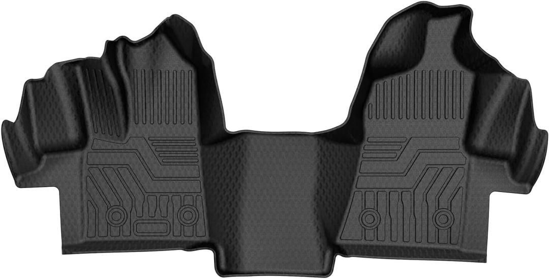 Mixsuper Custom Fit for Floor Mats 2015-2021 Ford Transit 150/250/350 (No Transit Connect) All Weather Floor Liners 1st Row 1 Piece