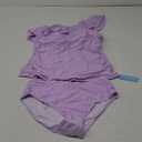 Yonique Women's Two Piece Swimsuits One Shoulder Tankini Tummy Control Bathing Suits Ruffle Swimwear M