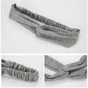 8 Pack Elastic Knotted Headbands for Women - Non-Slip Boho Criss Cross Hair Bands | Solid Twisted Wrap for Yoga, Sports & Daily | Stretchy Cloth Headbands for Women & Girls, One Size