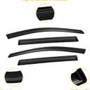 Rain Guards for 2017-2022 Honda CR-V CRV, Out-Channel Window Visor Shields Vent Deflector Shade Wind Dark Smoke 2018 2019 2020 2021, Outside-Mount, 4PCS
