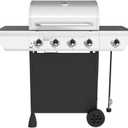 Nexgrill 4-Burner Propane Gas Grill with Side Burner, 52,000BTUs, 562 SQ. In. Cooking Space, BBQ Grill with Stainless Steel Lid & Control Panel for Outdoor Cooking, Patios, and More - 720-0925PA