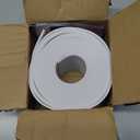 Vinyl Wall Base Baseboard Molding Trim 4" Flexible Self Adhesive Rubber Wall Base Moulding Trim Peel and Stick Design, 4 Inch x 20 Feet, White