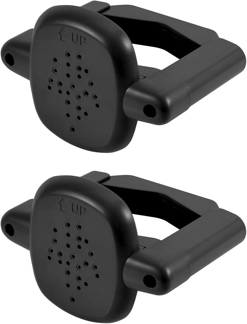 2pcs Baby Gate Banister Adapters, Black No-Drill Mounting Accessories Universal Stairway Baby Gate Mounting Kit for Round Square Railings