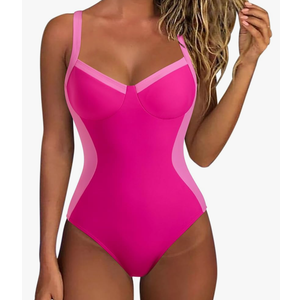 Womens Tummy Control One Piece Swimsuit Sexy Crisscross Back Bathing Suit XL