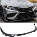 3Pcs Front Bumper Lip Compatible with Toyota Camry SE XSE 2021-2024 V2 Style, Air Dam Lower Chin Spoiler Splitter Fits for 2021 2022 2023 2024, Protection Body Kit (Carbon Fiber Pattern)