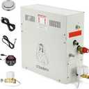CGOLDENWALL 10.5KW Luxury Steam Generator Shower System Kit Complete Home Steam Sauna Spa Steam Bath Generator with Waterproof Control and Auto Drain 95-131 Max Space Heating 10.5 m/371 ft3 (10.5KW)