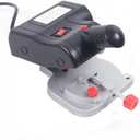 110V Mini Bench Top Cut-off Miter Saw, Mini Bench Top Cut-Off Chop Saw DIY Metal Wood Cutting Tool w/ 2 Blade for Crafts Miniatures Metal Wood Plastic Compound Cutter