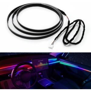Dreamcolor Acrylic Interior Car LED Strip Light 43-inch, which fit for dreamcolor Main Controller Connects and sub-Controller kit (not Including), Not Applicable dreamcolor 5 in 1(Single Controller)