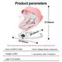 Baby Swing for Newborn to Toddler,with Remote Control (Pink)