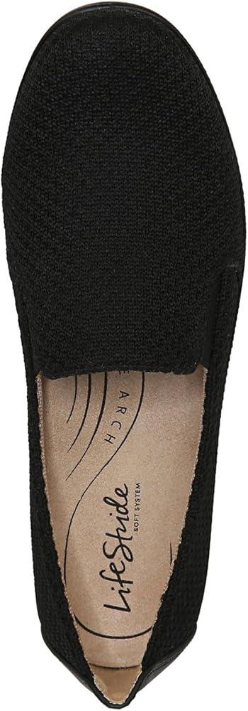 LifeStride Women's Next Level Sneaker, True Black (6.5)