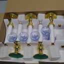 SUNSGNE Battery Operated Window Candles, Flameless Window Candles for Holiday Home Table Christmas Decor, C26 3V LED Bulbs, 10 Pack, Gold Base