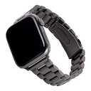 WITHit Replacement Band Compatible with Apple Watch (Black - Stainless Steel, 42mm (Series 1-3 only) & 44/45/46/49mm (Ultra & Ultra 2))